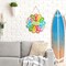 Summer Slippers Hanging Sign Flip Flop Shape Welcome Wooden Door Sign with Rope Rustic Wall Sign for Summer